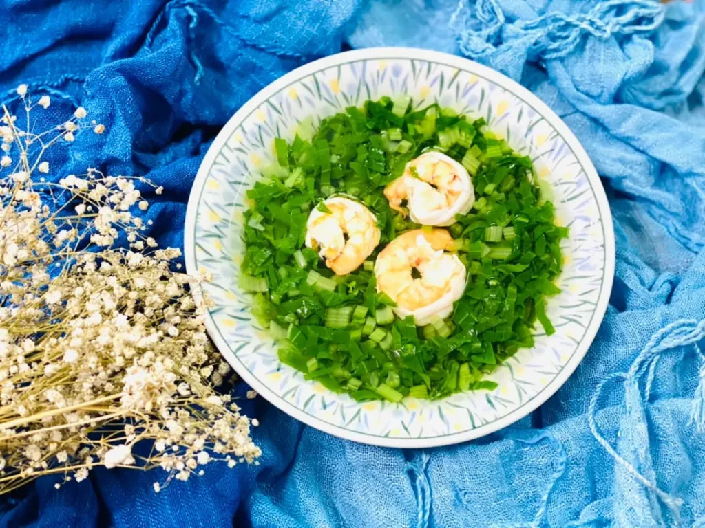 Canh Cải Ngọt Nấu Tôm Biển